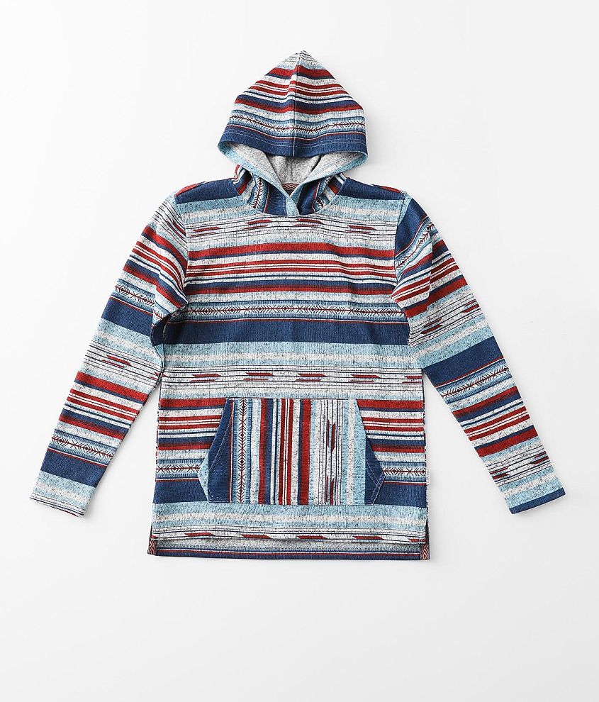 Boys - Departwest Striped Knit Hoodie front view