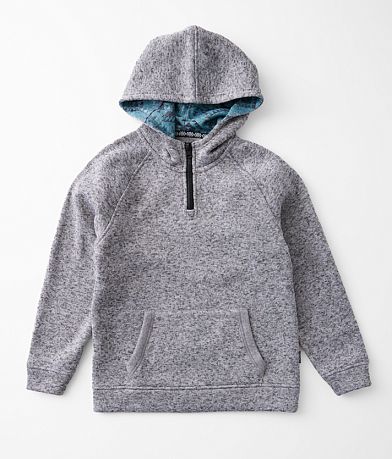 Departwest Boys - Quarter Zip Hooded Sweatshirt front view