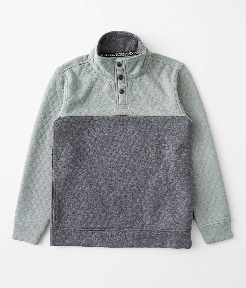 Boys - Departwest Quilted Henley Pullover front view