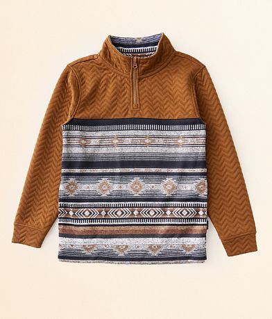 Departwest Boys - Native Striped Pullover front view