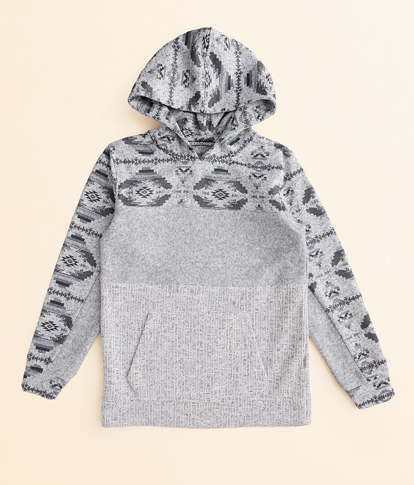 Boys Departwest Southwestern Print Hoodie Boy s Sweatshirts in Grey Buckle