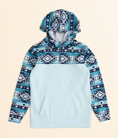 Departwest Boys - Soutwestern Print Hooded Sweatshirt front view