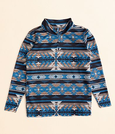 Departwest Boys - Southwestern Quarter Zip Pullover front view