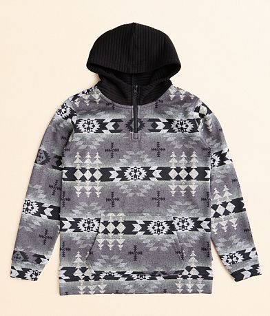 Departwest Boys - Southwestern Quarter Zip Hoodie front view