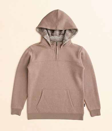 Departwest Boys - Quarter Zip Hooded Sweatshirt front view