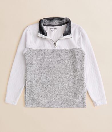 Departwest Boys - Marled Quarter Zip Pullover front view