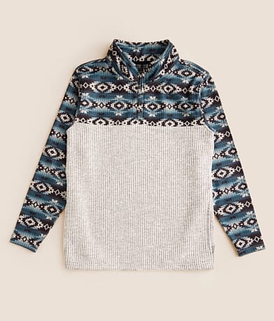Departwest Boys - Southwestern Quarter Zip Pullover front view