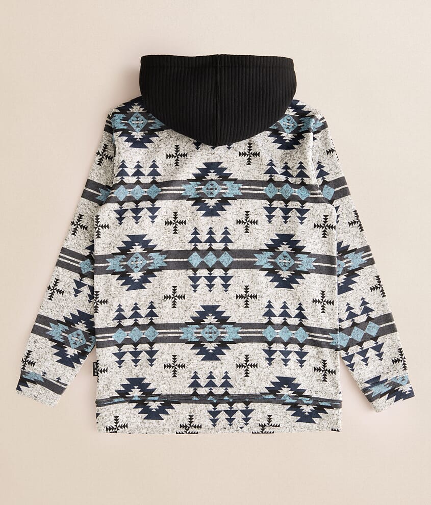 Boys - Southwestern Quarter Zip Hooded Sweatshirt