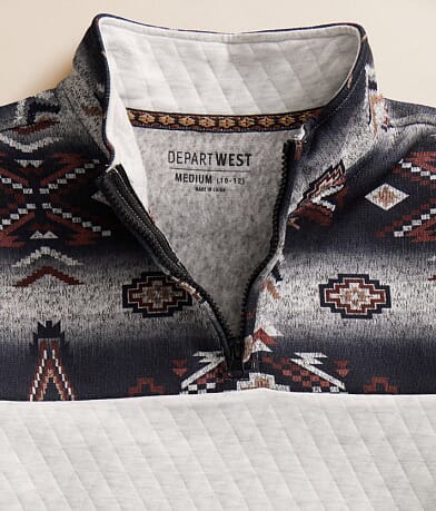 Boys - Southwestern Quarter Zip Pullover thumbnail 3