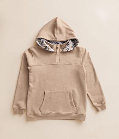 Boys - Quarter Zip Hooded Sweatshirt