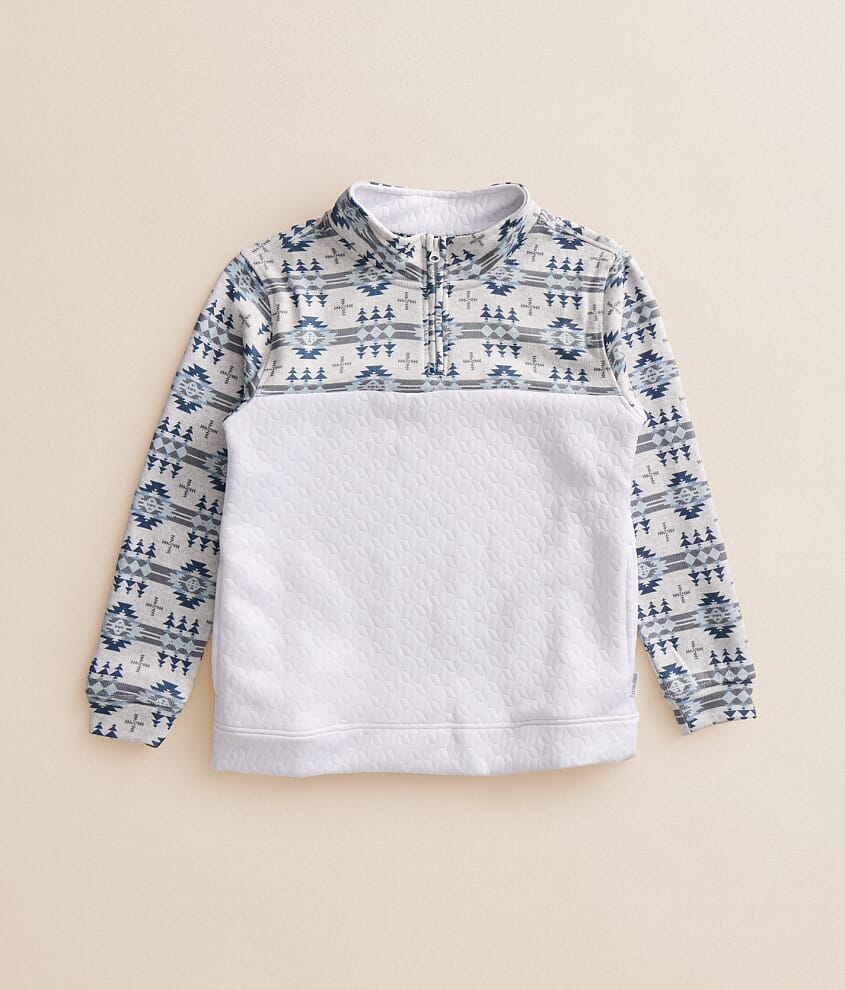 Boys - Pieced Quarter Zip Pullover