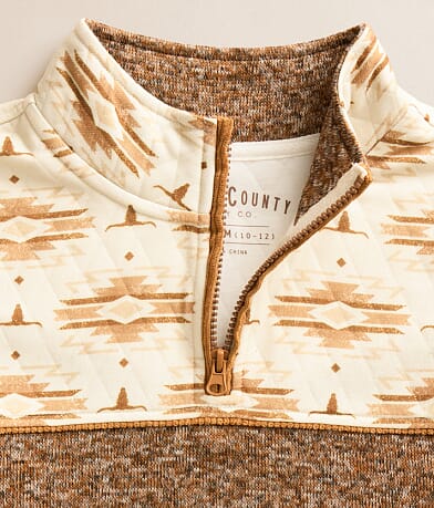 Boys - Southwestern Quarter Zip Pullover thumbnail 3