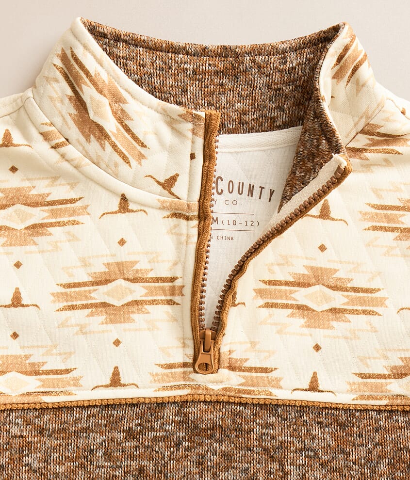Boys - Southwestern Quarter Zip Pullover