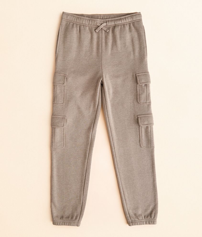 Boys - Nova Industries Heathered Cargo Jogger front view