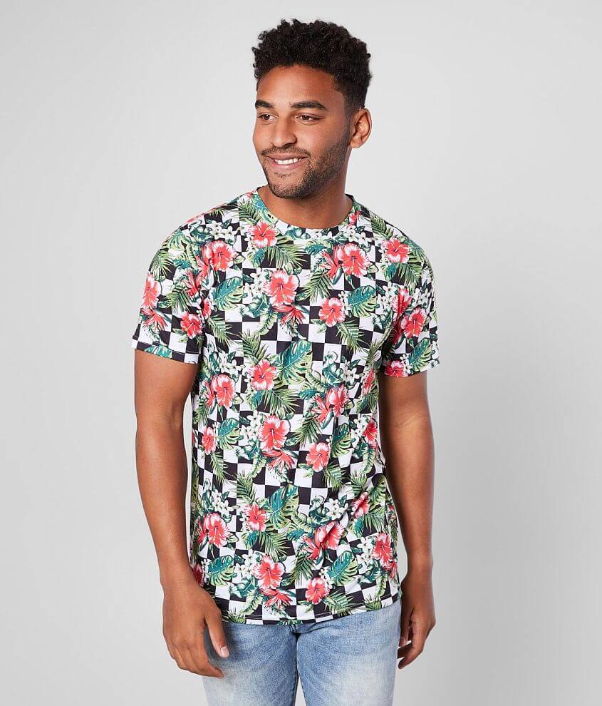 Image of Nova Industries Checked Floral T-Shirt