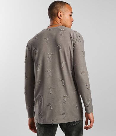 Nova Industries Distressed Long Body T-Shirt BACK