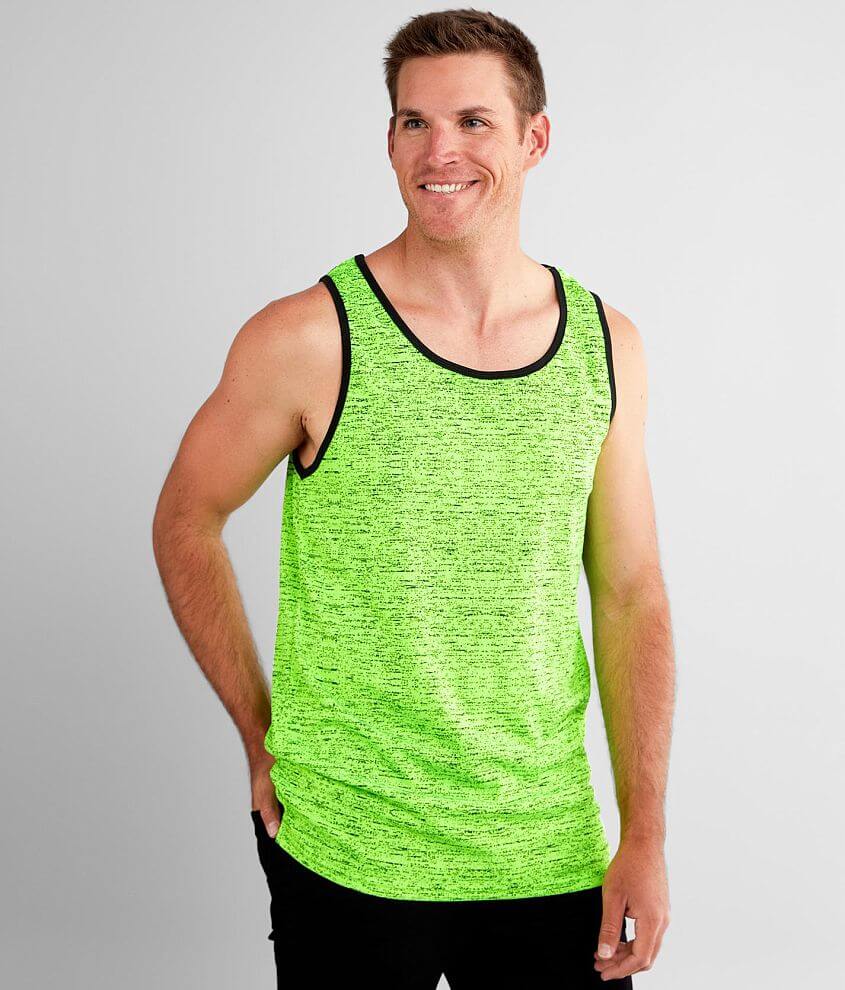 Nova Industries Marled Neon Tank Top - Men's Tank Tops in Neon Green ...