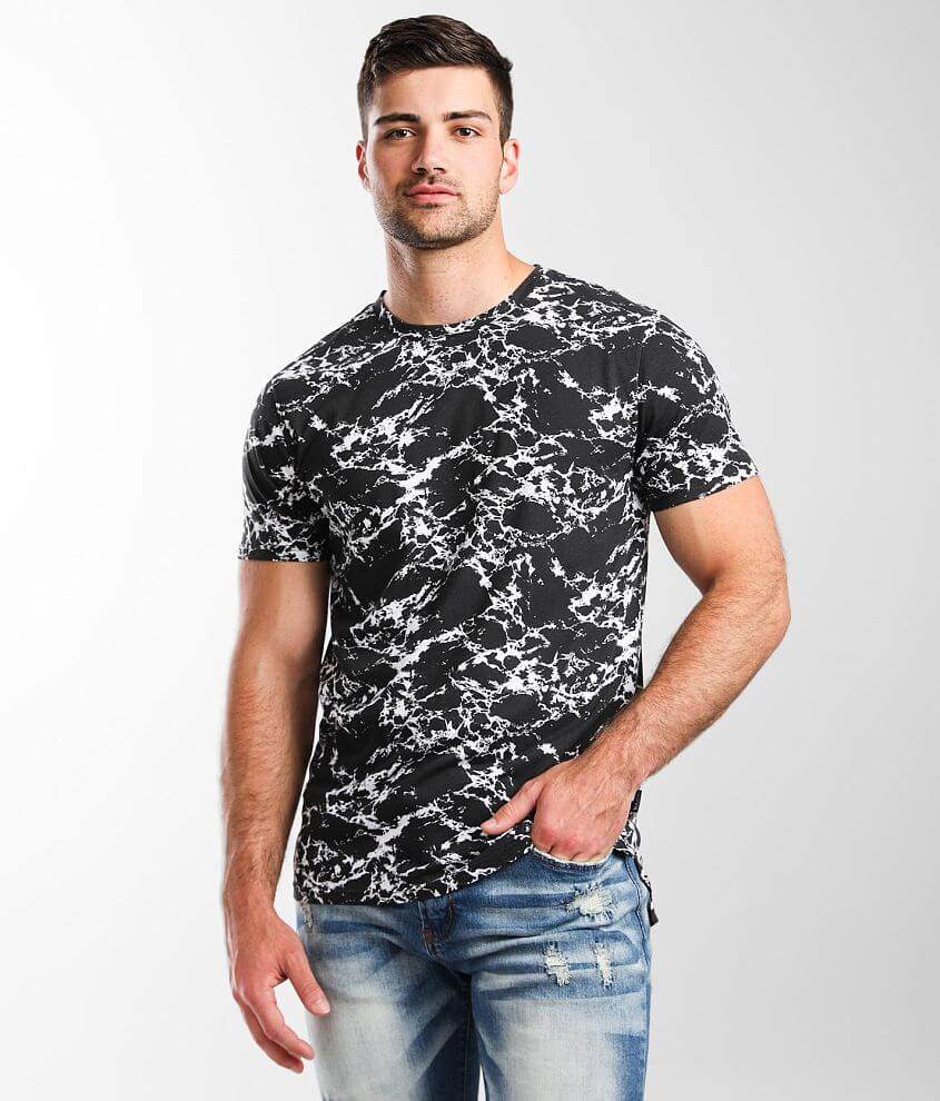 Nova Industries Marble Long Body T-Shirt - Men's T-Shirts in Black ...