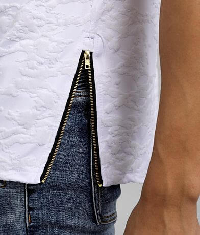 Nova Industries Flocked Marble Print T-Shirt misc detail 1 view