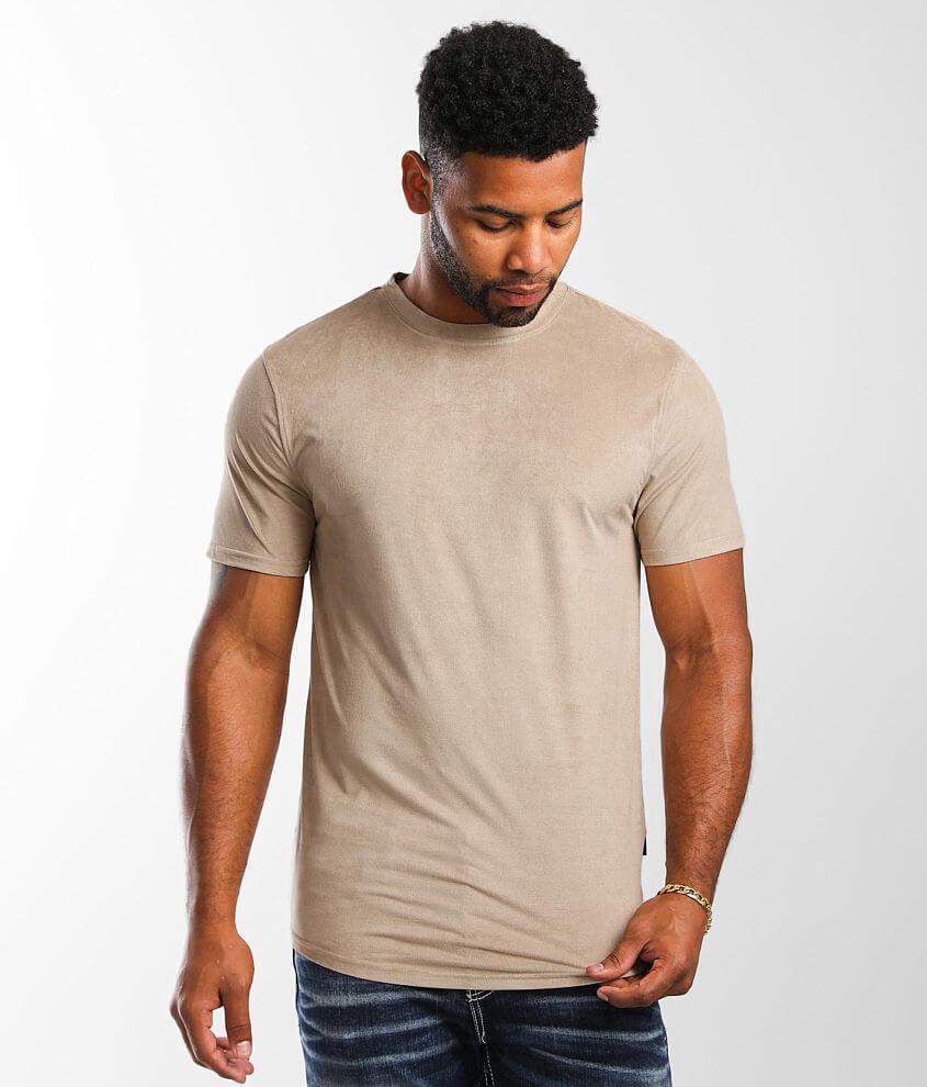 Nova Industries Faux Suede T-Shirt front view