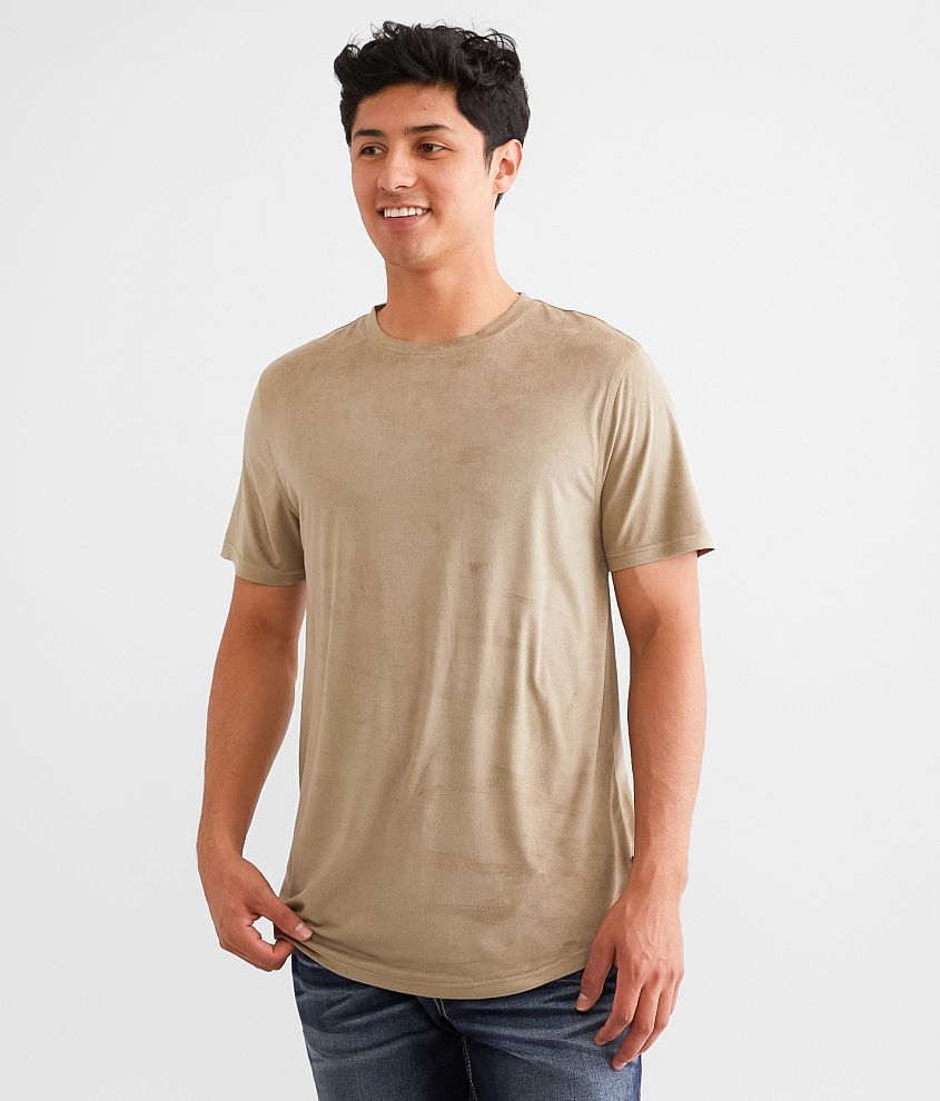 Nova Industries Faux Suede T-Shirt front view