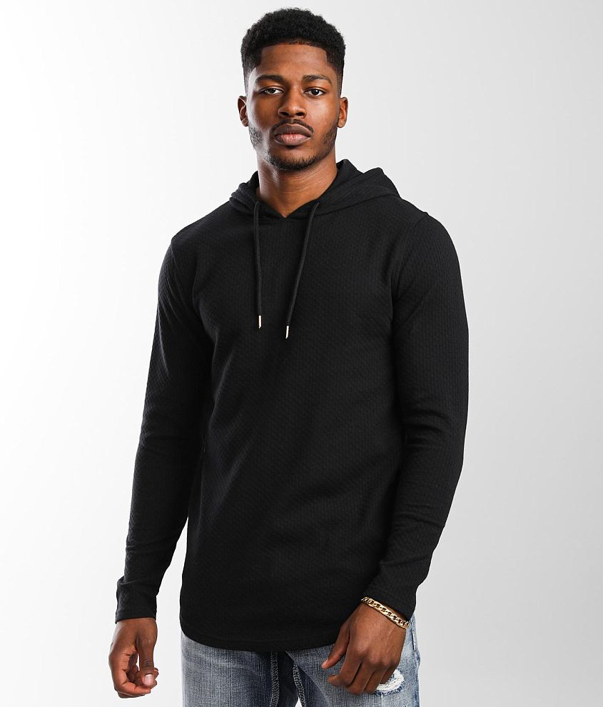 Nova Industries Textured Hoodie - Men's Sweatshirts in Black | Buckle
