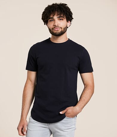 Nova Industries Jacquard Long Body T-Shirt front view
