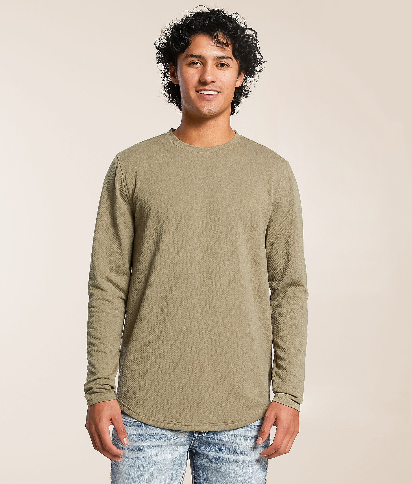 Nova Industries Jacquard T-Shirt - Men's T-Shirts in Olive