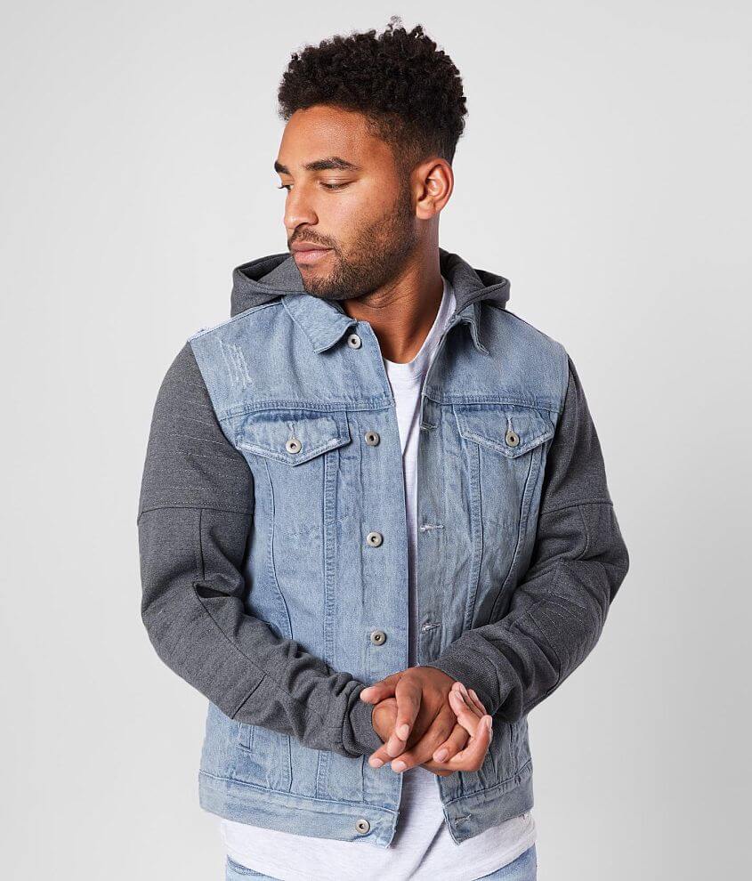 Hooded Trucker Jacket - Medium Wash