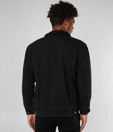 Nova Industries Denim Sherpa Lined Jacket BACK