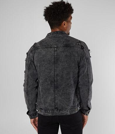 Nova Industries Acid Wash Denim Jacket BACK
