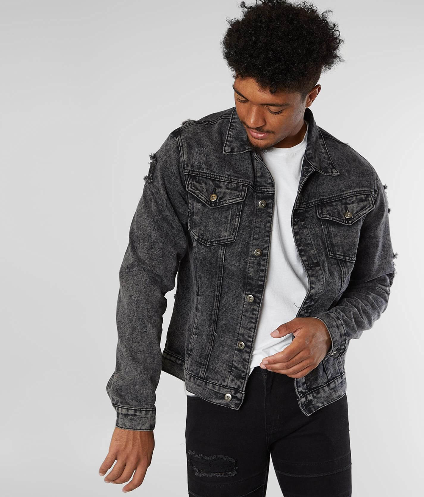 Black wash jean outlet jacket