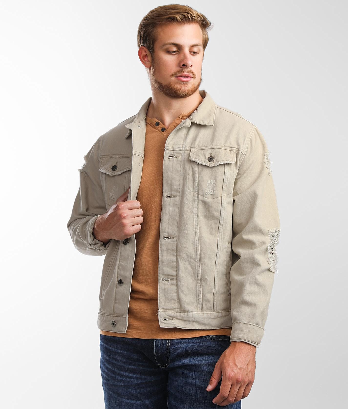 Nova Industries Denim Jacket - Men's Coats/Jackets in Bone | Buckle