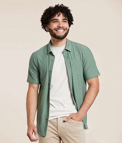 Nova Industries Textured Knit Shirt front view