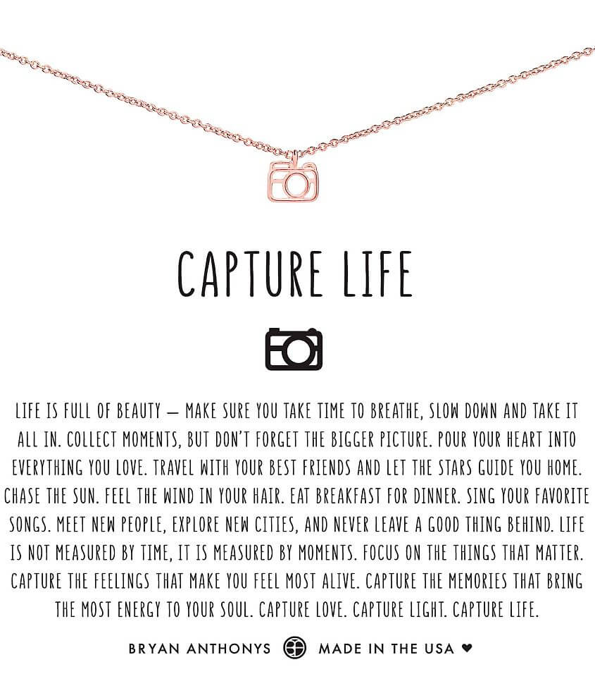 Bryan Anthonys Capture Life Necklace front view