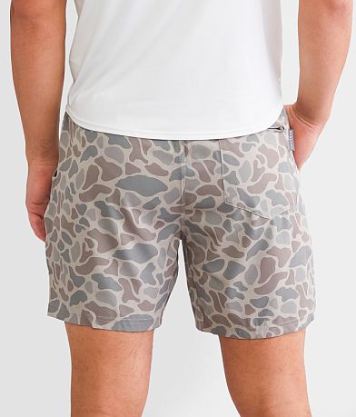 BURLEBO Deer Camo Performance Stretch Short BACK