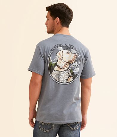 BURLEBO Camo Hunting Dog T-Shirt front view