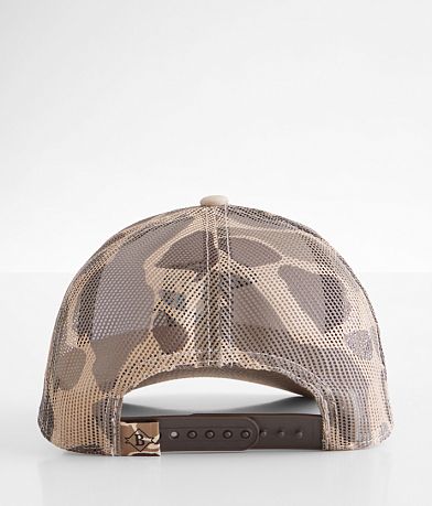 BURLEBO Retro Camo Trout Trucker Hat misc detail 1 view
