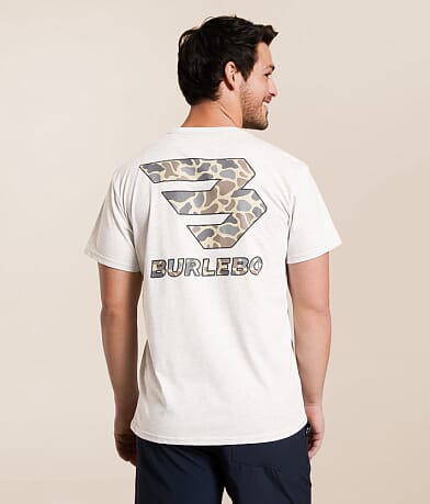 BURLEBO Flying B Deer Camo T-Shirt front view