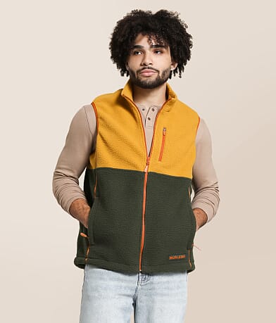 BURLEBO Montana Sherpa Vest front view