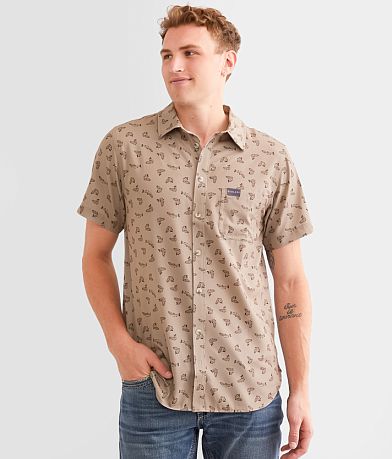 BURLEBO Fish Performance Stretch Shirt front view