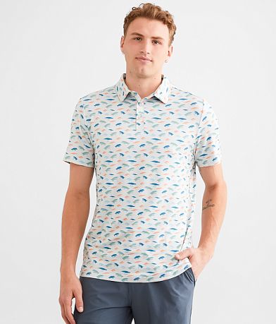 BURLEBO Fly Life Performance Polo front view