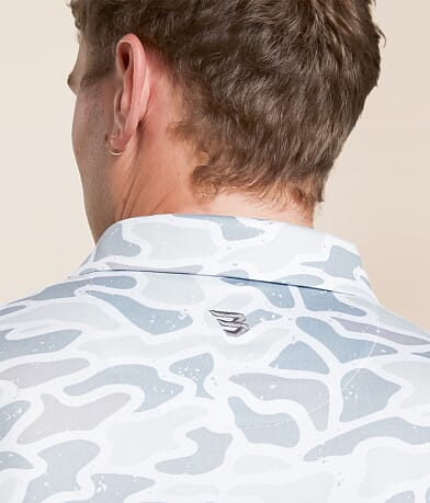 White Camo Performance Polo thumbnail 3