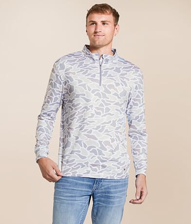BURLEBO Camo Performance Pullover front view