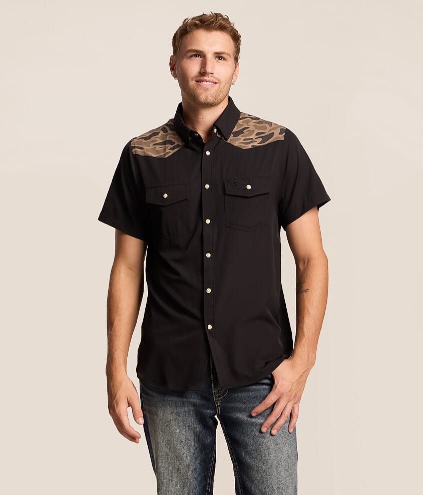 Camo Western Performance Stretch Shirt