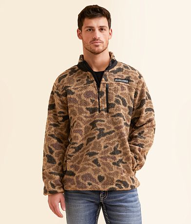BURLEBO Rocky Mountain Camo Pullover front view