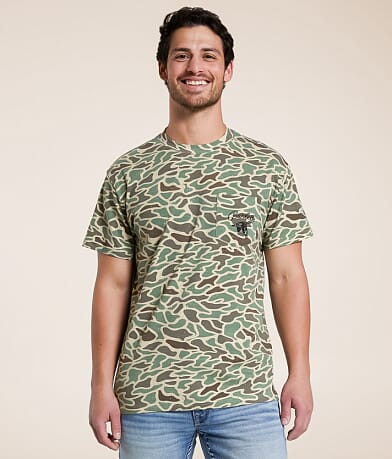 BURLEBO Retro Duck Camo T-Shirt front view