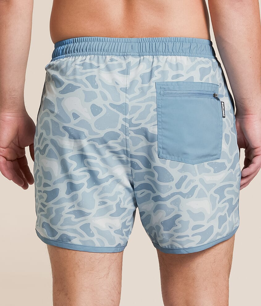 Seaside Camo Stretch Swim Trunks