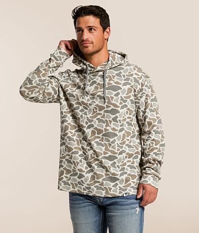 BURLEBO Classic Deer Camo Thermal Hoodie front view