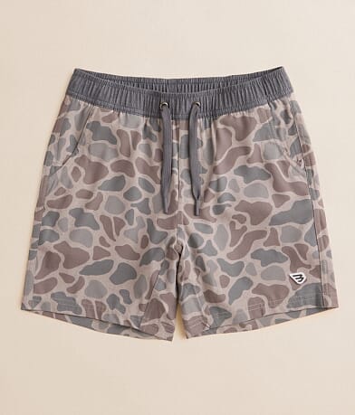 BURLEBO Boys - Camo Athletic Stretch Short front view